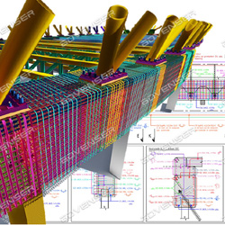 Rebar detailing with shop drawings